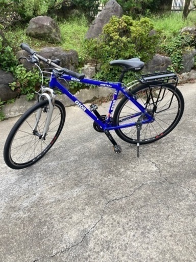 GIOSクロスバイクタイヤ前後チーブブレーキワイヤーチェーン新品交換済み