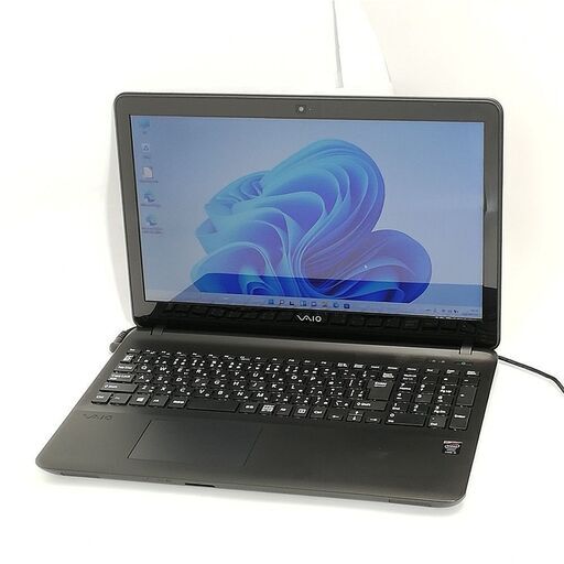 送料無料 即使用可 15.5型 ノートパソコン SONY VJF151C01N 中古良品 第4世代Core i5 8GB DVD 無線 Bluetooth Webカメラ Windows11 Office
