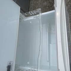 東芝 411L 5ドア冷蔵庫 ガラストップ 2017年