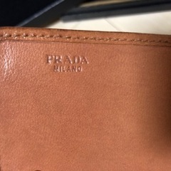 プラダ 財布 サーモン ピンク マドラス 編み込み レザー PRADA MADRAS ウォレット リストレット ローズ 本物 正規品 百貨店