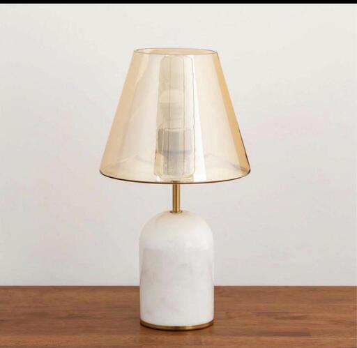 KANADEMONO Glass × Marble　Nostalgic Table Lamp
