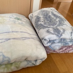 【受渡予定者様決定】敷き毛布×2 掛け毛布×1