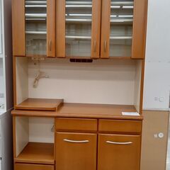 ☆ジモティ割あり☆ 松田家具 レンジ台 キャメル H206×D38×W117.8