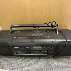 【無料】Panasonic　CD・カセットプレーヤー