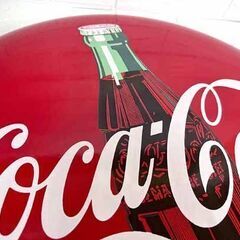 コカコーラ　看板　ボタンサイン　丸型 Coca-Cola コカ・コーラ ヴィンテージ ボタンサイン 看板 1950s