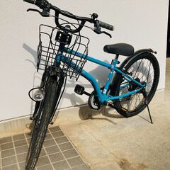 自転車 サイズ24 ブルー 中古 ドライド BEAT246-J