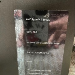 ゲーミングPC Ryzen 7 5800X RTX3070 8GB6