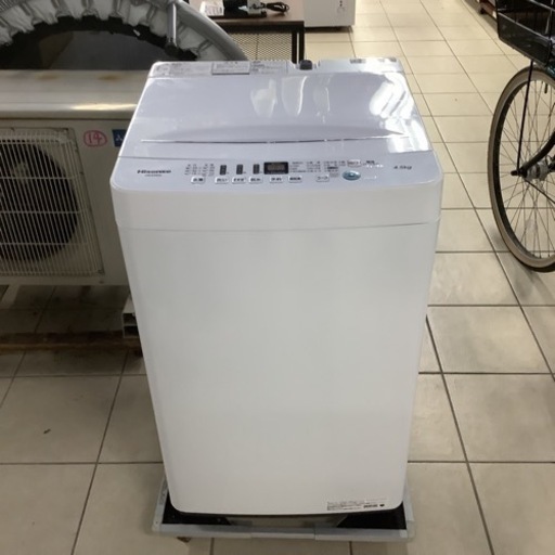 洗濯機 ハイセンス Hisense HW-E4503 4.5kg 2020年製
