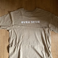 over drive Tシャツ　ベージュ