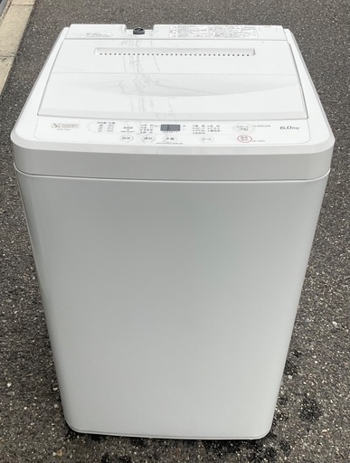 【RKGSE-031】特価！YAMADA/6kg/全自動洗濯機/YWM-T60H1/中古/2021年製/当社より近隣地域無料配達/