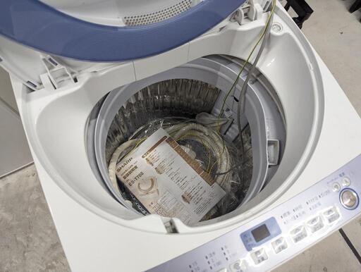 【大型7kg洗濯機】SHARP ES-T708A　2016年製