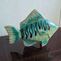 ☆お魚模型２　木製　中古品　
