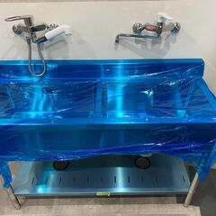 【マルゼン／新品】二槽シンク, 幅1200×奥行450×高さ800