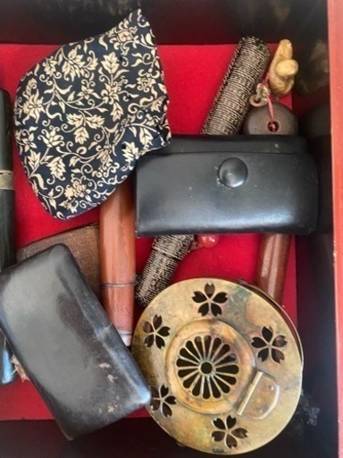 在銘含む 時代物 根付 帯留 印材 鏡蓋 色々