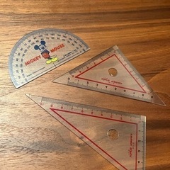 三角定規と分度器