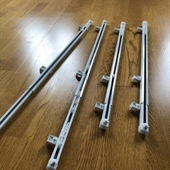 美品⭐︎伸縮カーテンレール4本セット　長さ60〜100cm 【4...