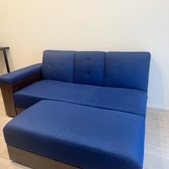 モダンデコ 北欧風 ソファーベッド 2人掛け 収納付き