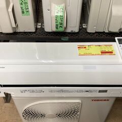 K04352　東芝　中古エアコン　主に6畳用　冷房能力　2.2KW ／ 暖房能力　2.2KW