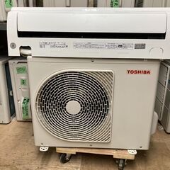 K04352　東芝　中古エアコン　主に6畳用　冷房能力　2.2KW ／ 暖房能力　2.2KW