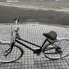 27インチ自転車】外装6段変速付 前後タイヤ、サドル新品❗️若林自転車