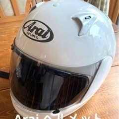 Arai  ヘルメット　Lサイズ　　59.60センチ　白