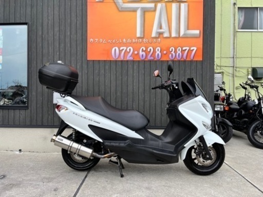 ★22万円！バーグマン200 ETC付き！セル1 実働車 程度良好　スズキ　CH41A スクーター