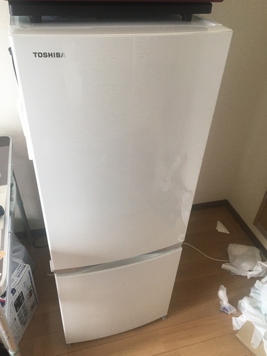 東芝ノンフロン冷凍冷蔵庫　GR-M15BS【W】2018年製