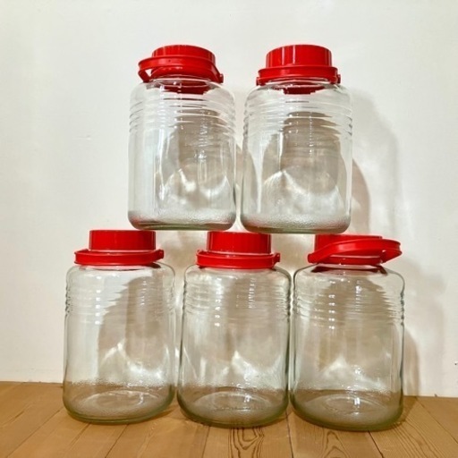 果実酒ビン　8L×5本　アデリア　果実酒瓶　保存瓶　梅酒などに