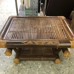竹彫テーブル