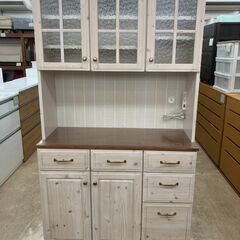 NITORI ニトリ 3面レンジボード フレンチカントリー風 食器棚 収納 No.3426● ※現金、クレジット、ぺイペイ、スマホ決済対応※