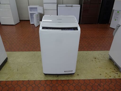 ID 354333　洗濯機8K　日立　キズ有　２０１７年製　BW-V80A