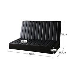 未使用訳あり 3WAYソファベッド 2人掛け 2P クッション2個付き グレー