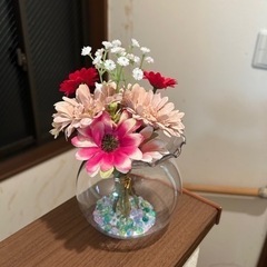 新登場ダイソーの金魚鉢で作った造花No.8