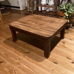 昭和レトロ　古い木製ローテーブル　座卓  ちゃぶ台 