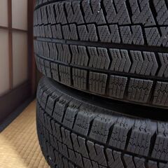 215/65R16 ブリジストン BRIDGESTONE BLIZZAK VRX2 4本 21年製造 イボ残り有 16×6.5J +45 114.3