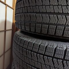 215/65R16 ブリジストン BRIDGESTONE BLIZZAK VRX2 4本 21年製造 イボ残り有 16×6.5J +45 114.3