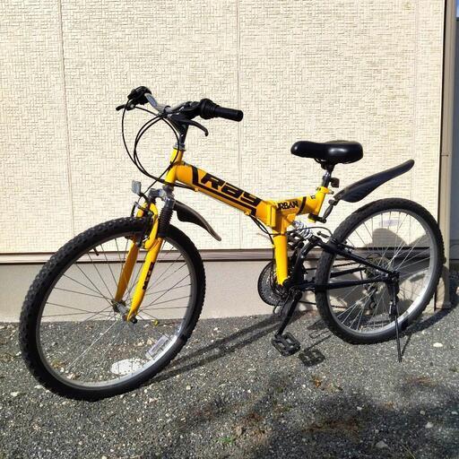 マウンテンバイク MTB 折りたたみ自転車 26インチ 街乗り フルサス Wサス 前後サス シマノ18段変速 泥除け フェンダー 折り畳み