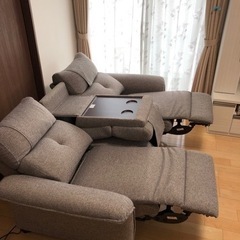電動 リクライニングソファ3人掛け