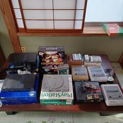 ゲーム機処分 PS2 2台 ツインファミコン スーパーファミコン...