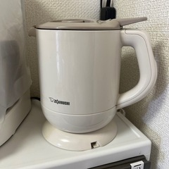 象印の電気ケトル（ステンレス）説明書付