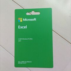 新品、未使用 Microsoft Excel 2021 パッケージ版(カード)