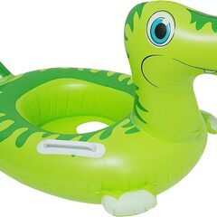 子供用　　浮き輪　　恐竜　　緑色