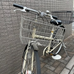 無印良品26インチ大人用ベージュ自転車