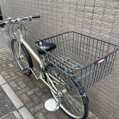 無印良品26インチ大人用ベージュ自転車