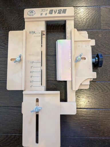 建具などの丁番をほるジグです