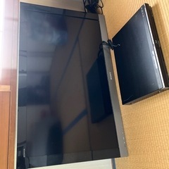 BRAVIA40型とブルーレイレコーダーのセット