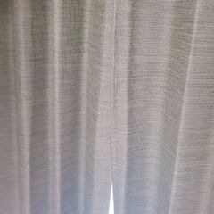 ニトリ　カーテン　2枚セット　遮光　防炎　フォレストグリーン