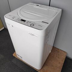 シャープ　全自動洗濯機　ES-GE5D-W　５,5K『中古良品』...