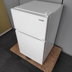 アイリスオーヤマ IRGD-9A-W 2ドア冷蔵庫 白色 90L『中古美品』2022年