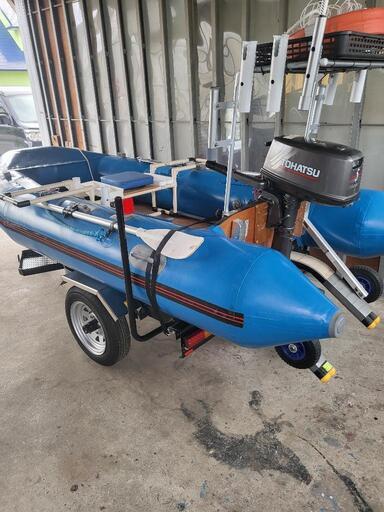 アキレス BR325 神風トレーラー トウハツ5馬力エンジン セット